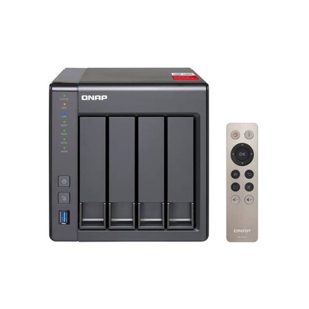 Qnap Intel Celeron 2.0GHz/8GB RAM/2GbE/4SATA3/USB3.0/4-Bay Tower NAS for TS-451+-8G-US